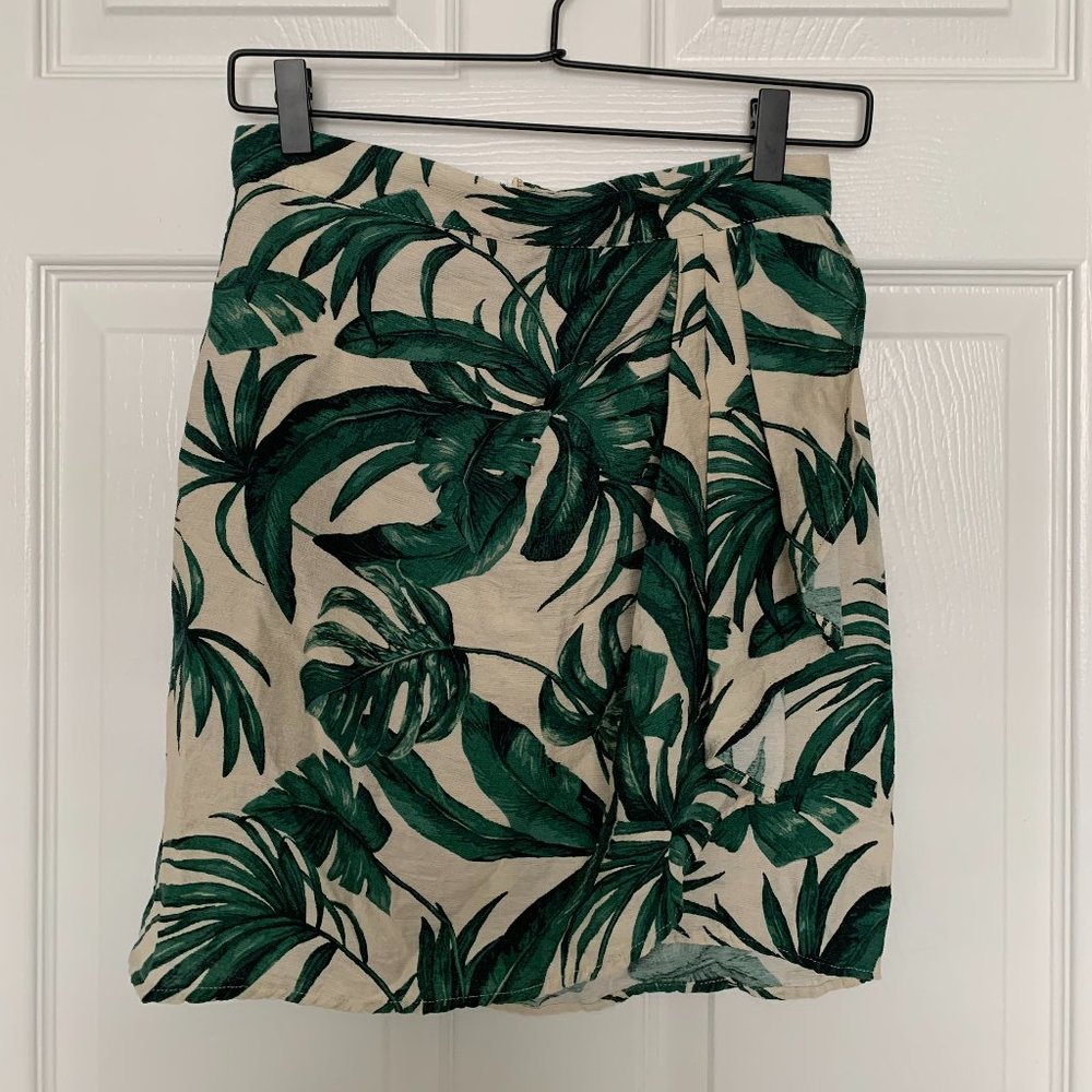 Knee-Length H&M Tropical Skirt